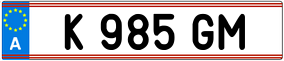 Trailer License Plate
